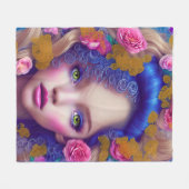 Bloemenmeisje Princess Geïnspireerd door de Oekraï Fleece Deken (Voorkant (Horizontaal))