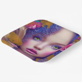 Bloemenmeisje Princess Geïnspireerd door de Oekraï Papieren Bordje (Gebogen)