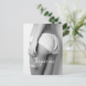 Bloemenmeisje Print Briefkaart (Staand voorkant)