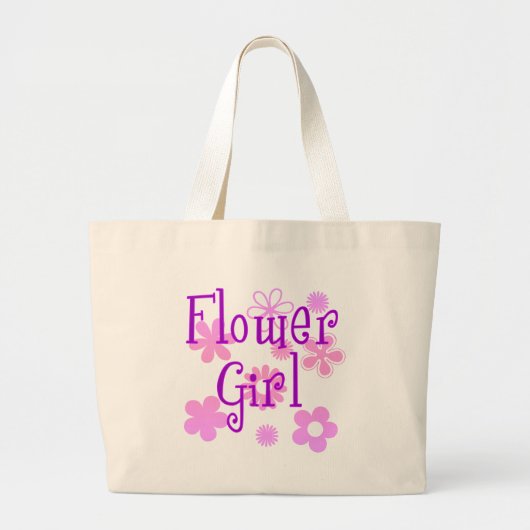 Bloemenmeisje-producten Grote Tote Bag (Voorkant)