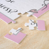 Bloemenmeisje Puzzle Invitation Legpuzzel (Zijkant)