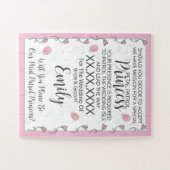 Bloemenmeisje Puzzle Invitation Legpuzzel (Horizontaal)