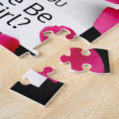 Bloemenmeisje Puzzle Invitation Legpuzzel (Zijkant)