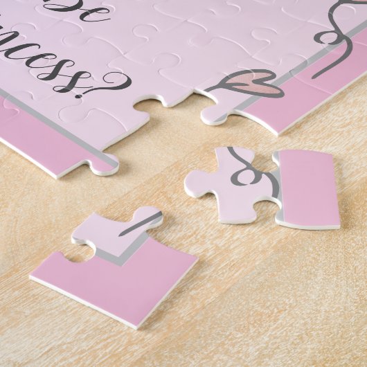 Bloemenmeisje Puzzle Invitation Legpuzzel (Zijkant)