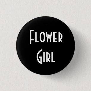 Bloemenmeisje Ronde Button 3,2 Cm