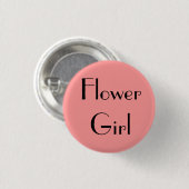 Bloemenmeisje Ronde Button 3,2 Cm (Voorkant /achterkant)