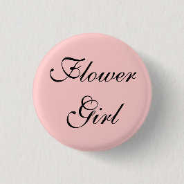bloemenmeisje ronde button 3,2 cm