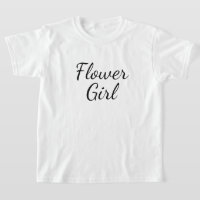 Bloemenmeisje Script Typografie op wit