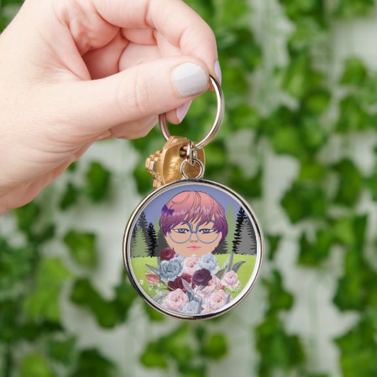 BLOEMENMEISJE SLEUTELHANGER (Hand)