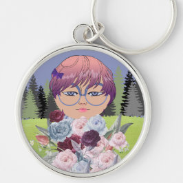 BLOEMENMEISJE SLEUTELHANGER