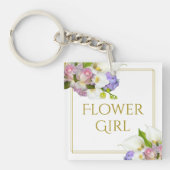  Bloemenmeisje Spring Flowers Wedding Sleutelhanger (Voorkant)