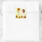 Bloemenmeisje Stickers (Tas)