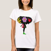 Bloemenmeisje T-shirt (Voorkant)