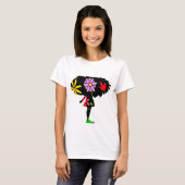 Bloemenmeisje T-shirt (Voorkant volledig)