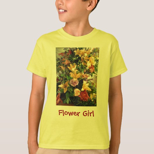 Bloemenmeisje T-shirt (Voorkant)