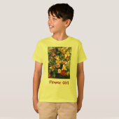 Bloemenmeisje T-shirt (Voorkant volledig)