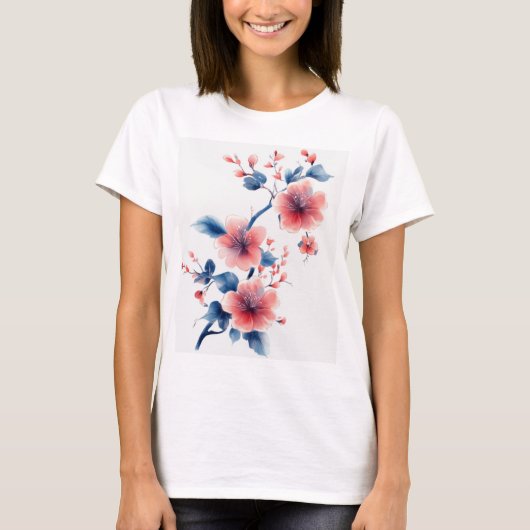 Bloemenmeisje T-shirt (Voorkant)
