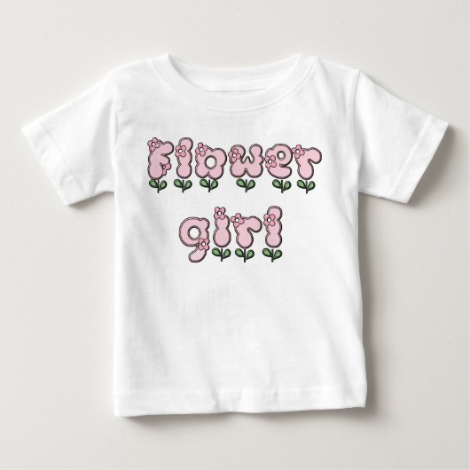Bloemenmeisje T-shirt (Voorkant)