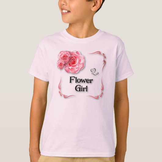 Bloemenmeisje T-shirt (Voorkant)