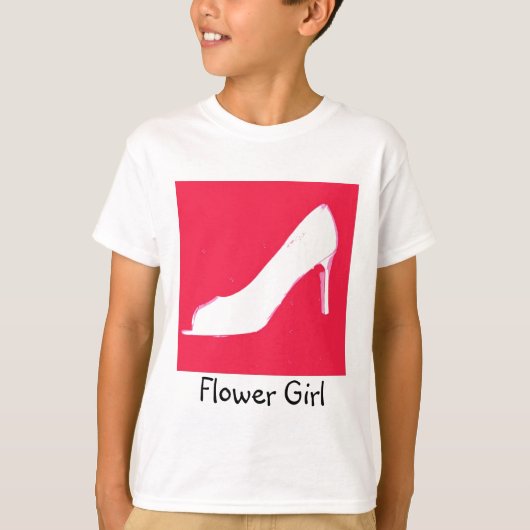 Bloemenmeisje T-shirt (Voorkant)
