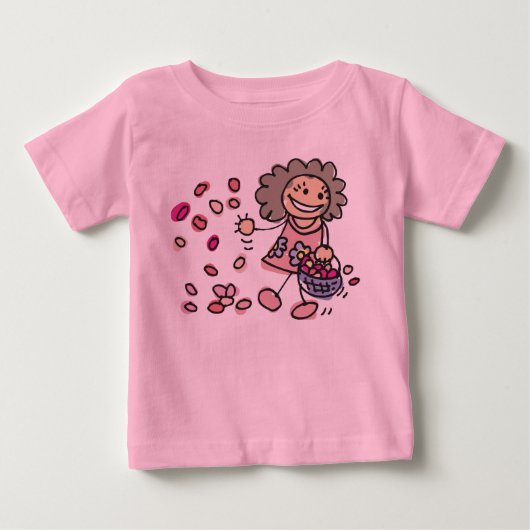 Bloemenmeisje T-Shirt (Voorkant)