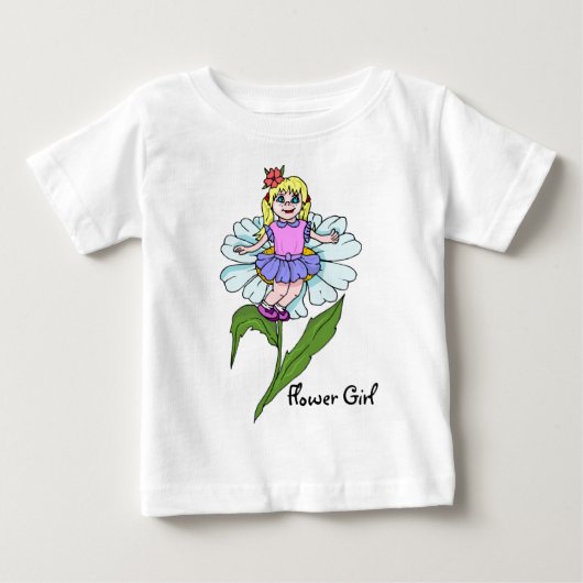 Bloemenmeisje T-Shirt (Voorkant)
