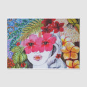 Bloemenmeisje Tissuepapier (Voorkant)