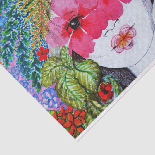 Bloemenmeisje Tissuepapier (Detail)