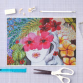 Bloemenmeisje Tissuepapier (Craft)