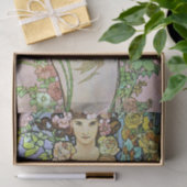 Bloemenmeisje Tissuepapier (Geschenk)