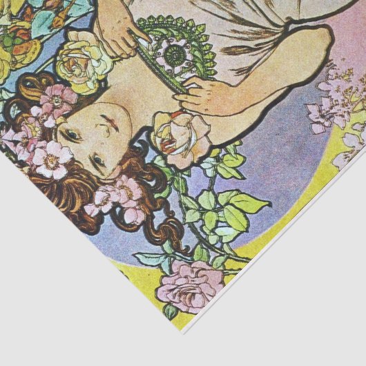 Bloemenmeisje Tissuepapier (Detail)