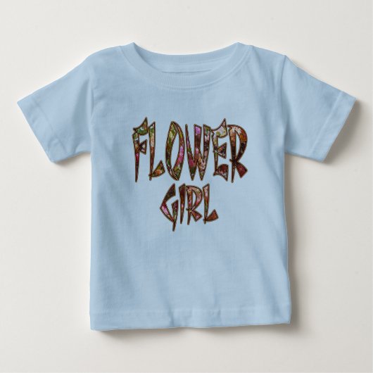 Bloemenmeisje Toddler Ruffle T-shirt  (Voorkant)