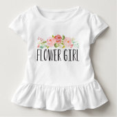Bloemenmeisje Toddler T-shirt | Bridesmaid (Voorkant)