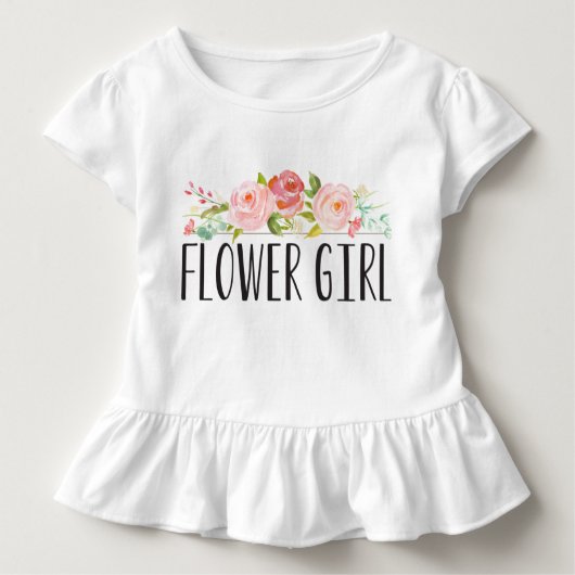 Bloemenmeisje Toddler T-shirt | Bridesmaid (Voorkant)