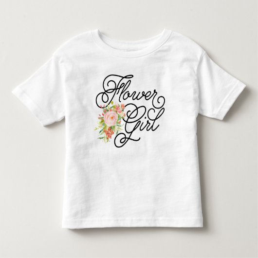 Bloemenmeisje Toddler T-shirt | Bridesmaid (Voorkant)