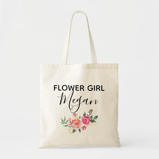 bloemenmeisje tote bag (Voorkant)