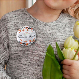 BLOEMENMEISJE Tropical Flowers wervelt chique brui Ronde Button 5,7 Cm