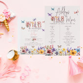 Bloemenmeisje Verjaardag | Wilde & Oeverful Kaart