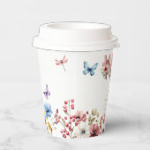 Bloemenmeisje Verjaardag | Wilde & Oeverful Papieren Bekers (Rechts)