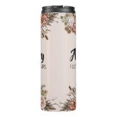 Bloemenmeisje-voorstel Cadeaubasis aangepast Vrijg Thermosbeker (Achterkant)