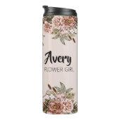 Bloemenmeisje-voorstel Cadeaubasis aangepast Vrijg Thermosbeker (Geroteerd rechts)