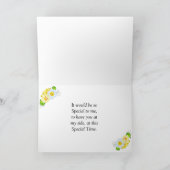 Bloemenmeisje-voorstel Kaart (Binnen)