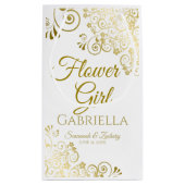 Bloemenmeisje Wedding Gift Bag Small Klein Cadeauzakje (Achterkant)