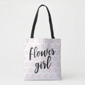 Bloemenmeisje Wedding Ring Pattern Canvas tas (Voorkant)