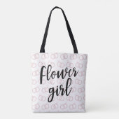 Bloemenmeisje Wedding Ring Pattern Canvas tas (Achterkant)