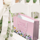 Bloemenmeisje Wildbloem Roze Hartelijk dank Groot Cadeauzakje