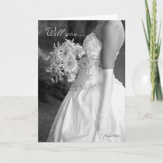 Bloemenmeisje, zal u mijn zwarte Flowergirl zijn (Voorkant)