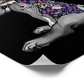 Bloemenmerg I-Tattoo van mam Pitbull Poster (Hoek)