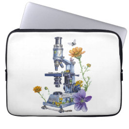 bloemenmicroscoop laptop sleeve