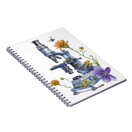 bloemenmicroscoop notitieboek (Rechterzijde)
